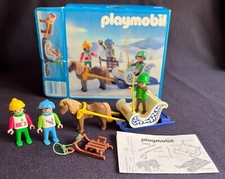 Playmobil 3689 Pony Sleigh - Set Complete + Box & Instructions Vintage
