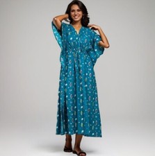 Indian Blue Solid Print Cotton