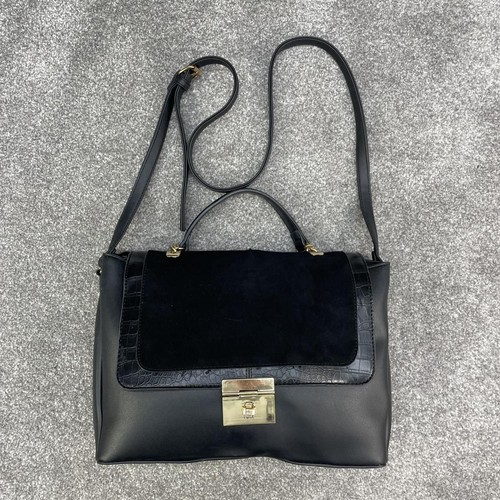 New look black gold handbag - gold,