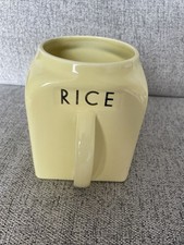 Pountney & Co Bristol Kitchen Ware Yellow Storage Jar – Vintage Rice Holder 6.5”