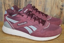 Reebok Classic GL6000 Ortholite Burgundy Suede/Fabric Trainers - UK9 EU43 