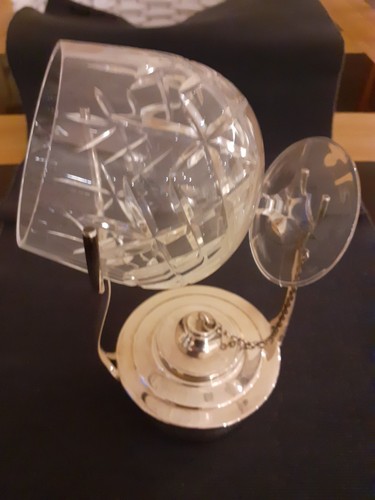 Silver plate brandy glass - silver,