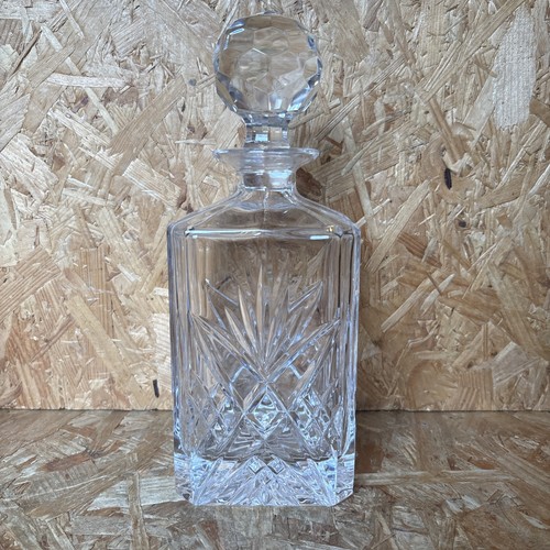 Vintage fan cut crystal square - crystal,