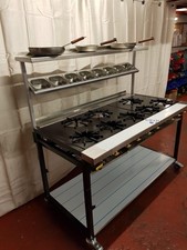 8 Burner Commercial Gas Cooker  Indian restaurant Heavy duty cooking range. new
