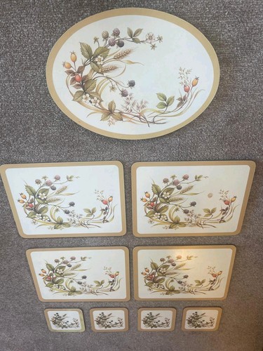 Floral placemats coasters - floral, &