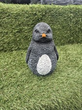 Concrete ornament penguin - a,