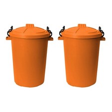 2 x 50L Dustbin With Clip Lock