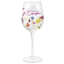 Wine Glass With "I Love You