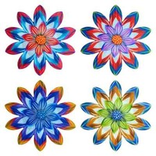 Colourful metal flower - colourful,