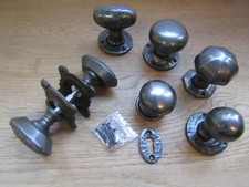 Cast iron Gothic Door rim knobs rustic vintage country cottage door handles