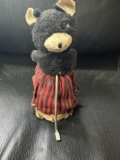 Vintage Wind-Up Bear Toy –