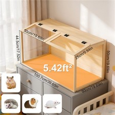Large Wooden Hamster Cage Tank