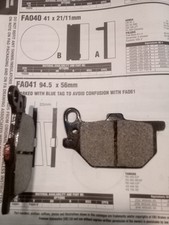 VESRAH DISC PADS  Yamaha RD 250 E RD400 XS 400 XS750  1978 - 1979