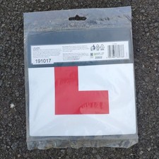 Learner Driving Magnetic L Plates Stick on Easy Remove Metalised Learning Driver