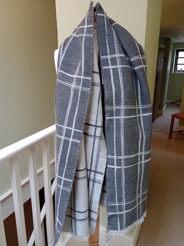 Zara large grey blanket - , scarf