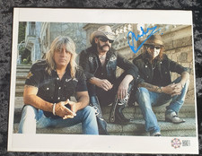 Signed photo of Motorhead - signed by  Animal (Phil Taylor)