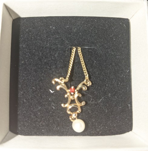 Natural ruby and - natural, pendant