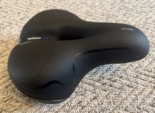 Mountain bike wide padded saddle, with built in suspension, very comfortable  