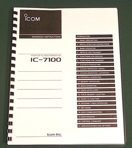 Icom 7100 advanced - icom,