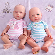 COSDOLL 18.5"Girl&Boy Reborn Baby Doll Handmade Full Platinum Silicone Baby Doll