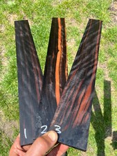 FIGURED INDIAN EBONY guitar fingerboard fretboard 527-540 x 70/60 x 7-8mm