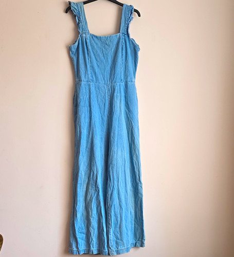 Primark blue denim - square, neck