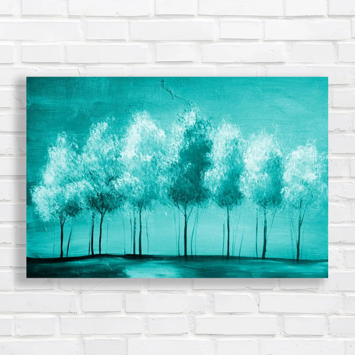 Vibrant rainbow trees - rainbow,