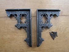 Rustic iron shelf brackets