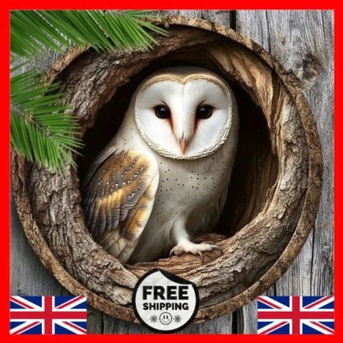 Stunning owl garden plaque - garden,