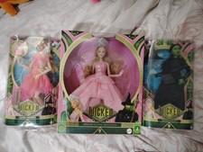 Wicked Movie Dolls Bundle X3 Glinda X2 Elphaba X1 With One Misprint Box