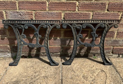 Vintage cast iron table - cast,
