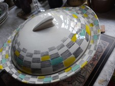 1950s BROADHURST KATHIE WINKLE  ~ ALBANY ~ COVERED SERVING / VEGETABLE DISH Deco