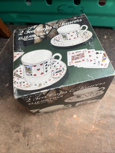 Playing card design tea cup - playing, 2