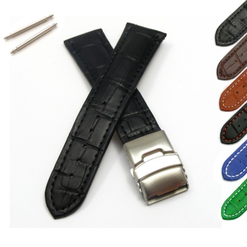 20mm 22mm genuine - 22mm, leather