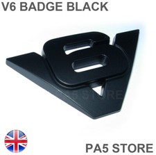 V6 Black Wing Body Badge ABS
