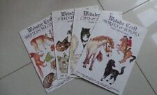 4 Webster punch needle Craft books Iron 0n Embroidery Transfers pyrography