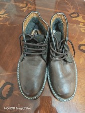 Men's Leather Ankle Boots Size