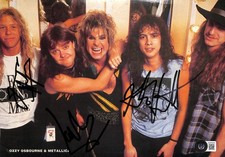 Metallica Signed Magazine