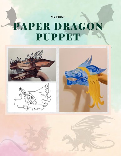 First paper dragon puppet - my,