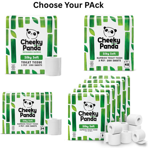 Cheeky panda bamboo toilet - bamboo,