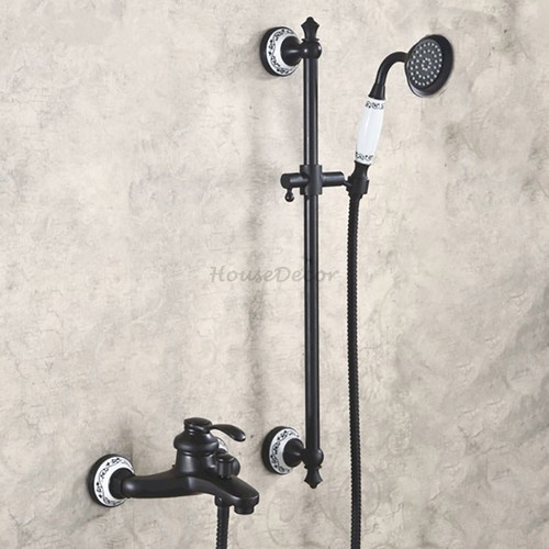 Antique black shower mixer - antique,