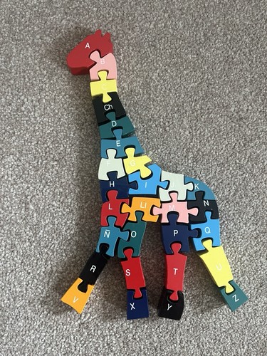 Giraffe jigsaw puzzle wooden - giraffe,