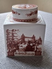 Coalport Indian Tree Coral Limited Edition Tea Caddy, Bone China, London Tea Co