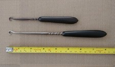 Two Antique vintage Real Ebony
