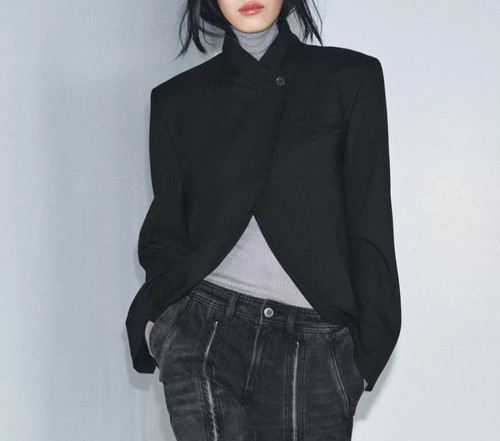 Zara wool blend blazer - blend,