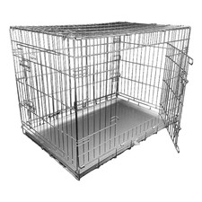 CLEARANCE DEAL HugglePets Dog Puppy Cage Crate Pet Carrier XXL Silver - SW100141
