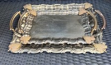 Vintage Scalloped Silver Metal