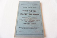1970 London Midland Region Railway Working Timetable Section L Birmingham 