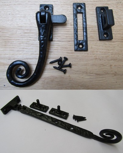 Cast iron curly black - cast,