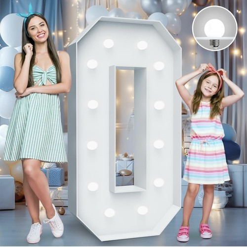 4ft marquee light numbers - light, up